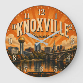 Knoxville Tennessee ラージ壁時計