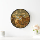 Knoxville Tennessee Downtown  ラージ壁時計 (ホーム)