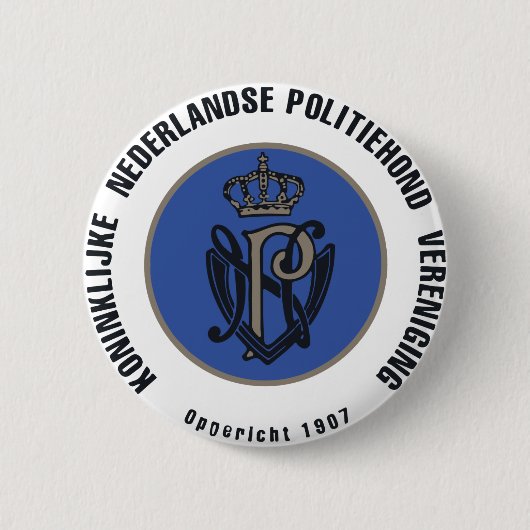 KNPV 缶バッジ (正面)