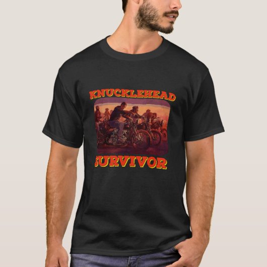 Knucklehead Survivor Harley t shirt Tシャツ (正面)