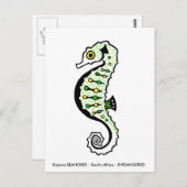 Knysna SEAHORSE -動物愛好家-自然 – 野生生物 ポストカード (正面/裏面)
