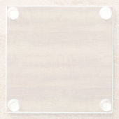 Koaの巻き毛のアカシアの木製の穀物の一見 ガラスコースター (裏面)