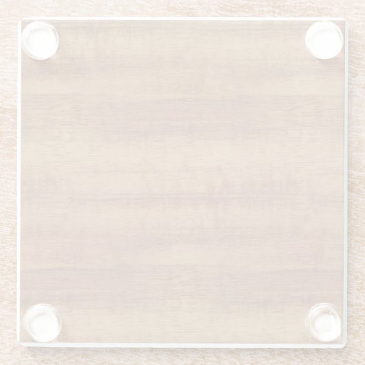 Koaの巻き毛のアカシアの木製の穀物の一見 ガラスコースター (裏面)