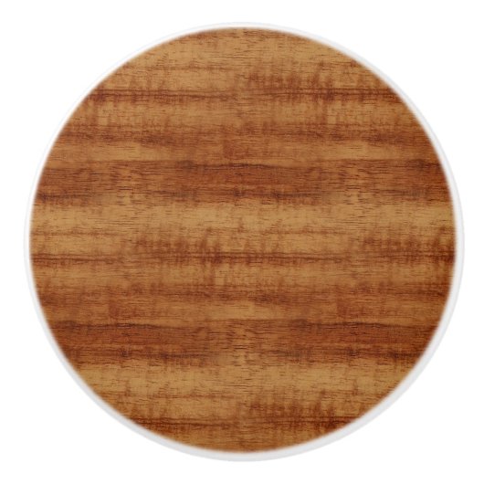 Koaの巻き毛のアカシアの木製の穀物の一見 セラミックノブ (正面)