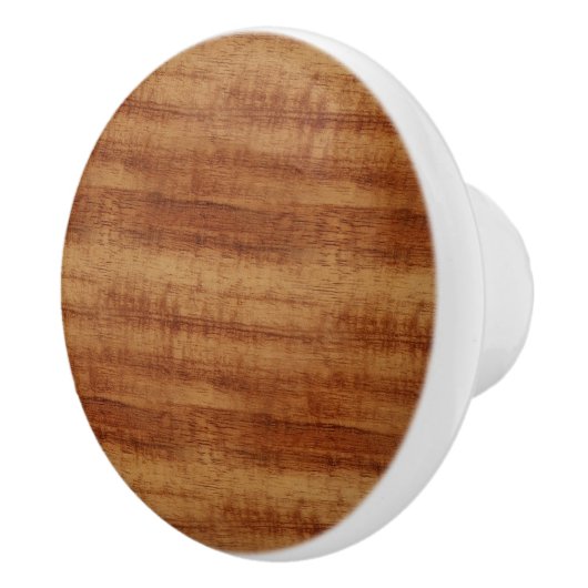 Koaの巻き毛のアカシアの木製の穀物の一見 セラミックノブ (右)