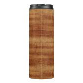 Koaの巻き毛のアカシアの木製の穀物の一見 タンブラー (裏面)