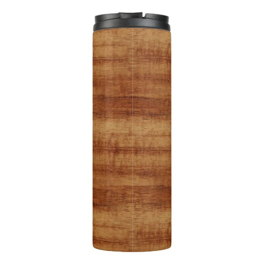 Koaの巻き毛のアカシアの木製の穀物の一見 タンブラー (裏面)