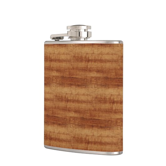 Koaの巻き毛のアカシアの木製の穀物の一見 フラスク (左)