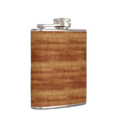 Koaの巻き毛のアカシアの木製の穀物の一見 フラスク (右)