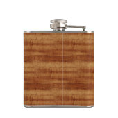 Koaの巻き毛のアカシアの木製の穀物の一見 フラスク (裏面)