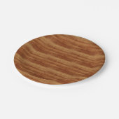 Koaの巻き毛のアカシアの木製の穀物の一見 ペーパープレート (アングル)