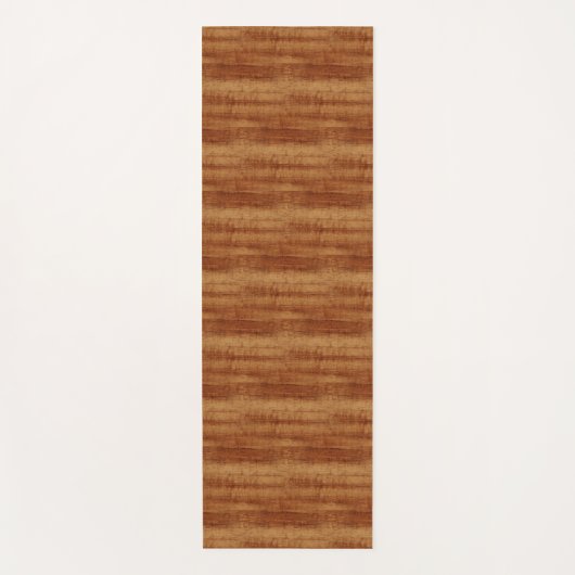 Koaの巻き毛のアカシアの木製の穀物の一見 ヨガマット (正面)