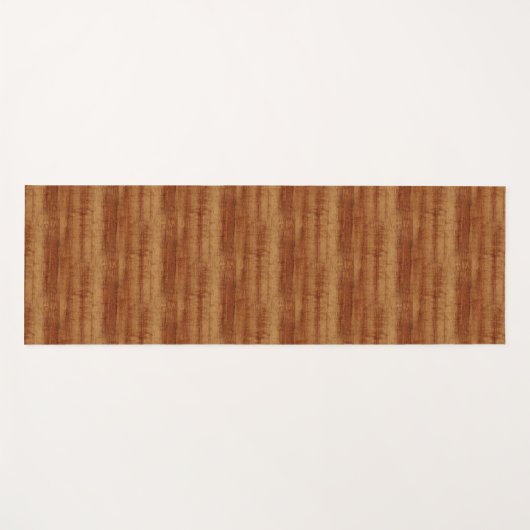 Koaの巻き毛のアカシアの木製の穀物の一見 ヨガマット (正面(横))