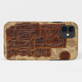 Koa木製のTiki日曜日のサーフボードのiPhone 5つのケース Case-Mate iPhoneケース (裏面(横))