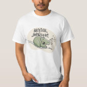 Koala Addicted to Chill 1 message humour Tシャツ (正面)
