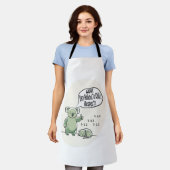 Koala Addicted to Chill 2 message humour エプロン (着用した状態)
