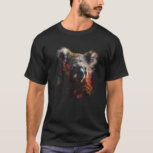 Koala Artwork Animal Koala 12 Tシャツ (正面)