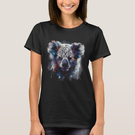 Koala Artwork Animal Koala 7 Tシャツ (正面)