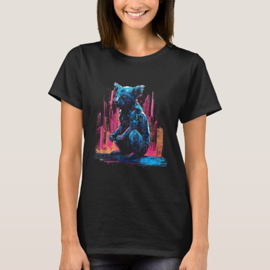 Koala Artwork - Architecture Animal Motif Art Anim Tシャツ (正面)