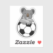 Koala at Soccer Sports シール (シート)