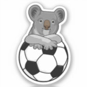 Koala at Soccer Sports シール (正面)