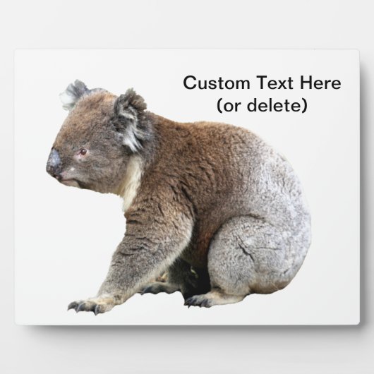 Koala Australianカスタマイズ可能 フォトプラーク (正面)
