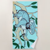 Koala Beach Blanket ビーチタオル (正面)