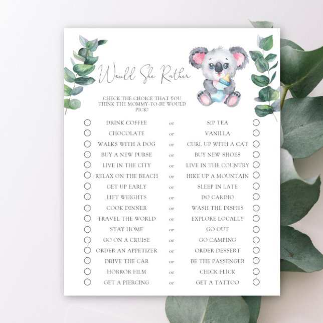 Koala Bearは、むしろ赤ん坊のシャワーを彼女に望む (クリエイターアップロード済み)