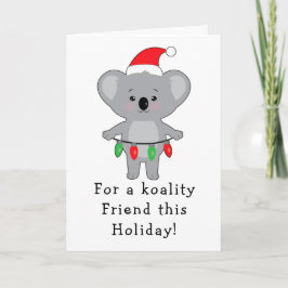 Koala Bear飾のクリスマス・フレンド カード