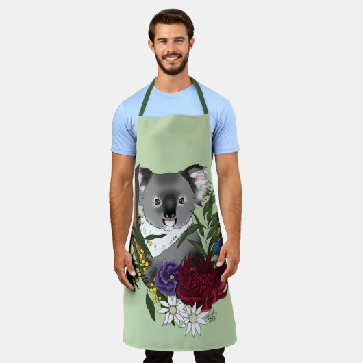 Koala Bear エプロン (着用した状態)