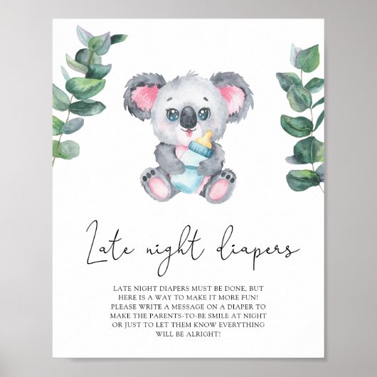 Koala bear – 深夜おむつゲーム ポスター (正面)