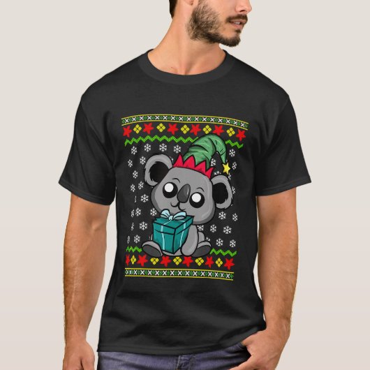 Koala Bear Aby Christmas Australia Australian Tシャツ (正面)