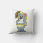 Koala bear at Music with Saxphone.PNG クッション (裏面)