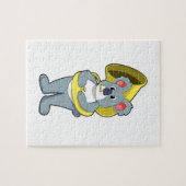 Koala bear at Music with Saxphone.PNG ジグソーパズル (横)