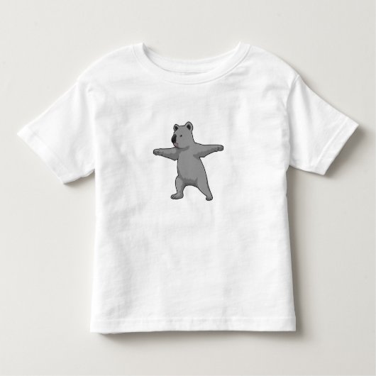 Koala bear at Yoga Fitness トドラーTシャツ (正面)