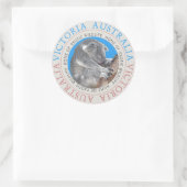 Koala Bear Australiaステッカー ラウンドシール (バッグ)