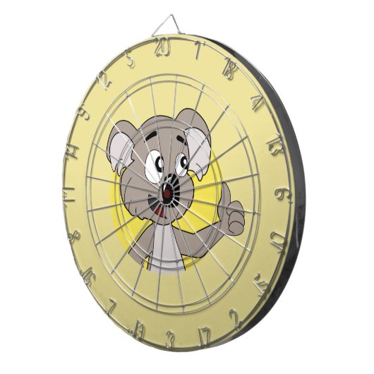Koala bear cartoon dart board ダーツボード (正面右)