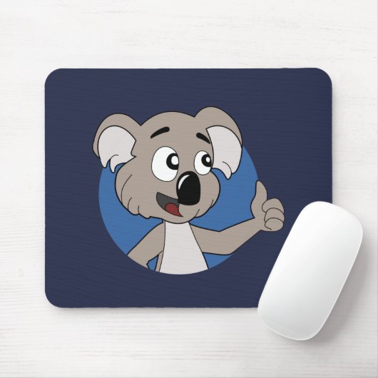 Koala bear cartoon mouse pad マウスパッド (マウス)