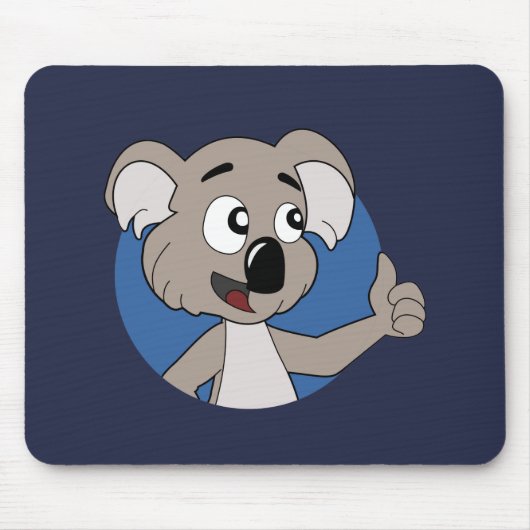 Koala bear cartoon mouse pad マウスパッド (正面)