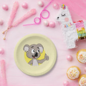 Koala bear cartoon paper plates ペーパープレート (パーティー)