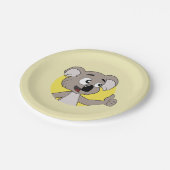 Koala bear cartoon paper plates ペーパープレート (アングル)