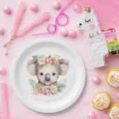 Koala Bear cute birthday ペーパープレート (パーティー)