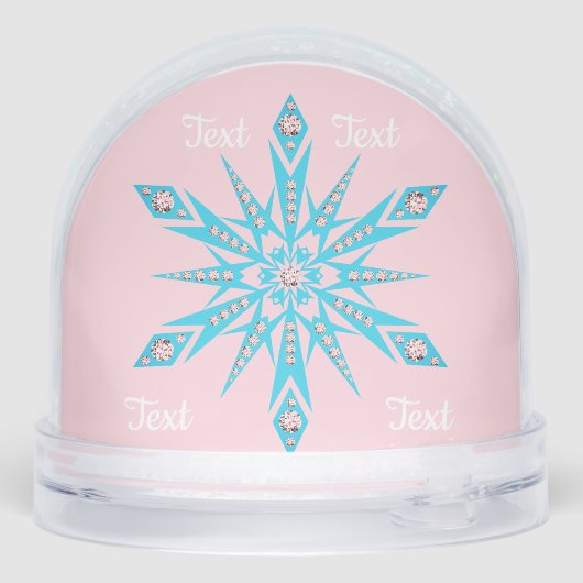 Koala bear cute snow globe pink winter snow globe (裏面)