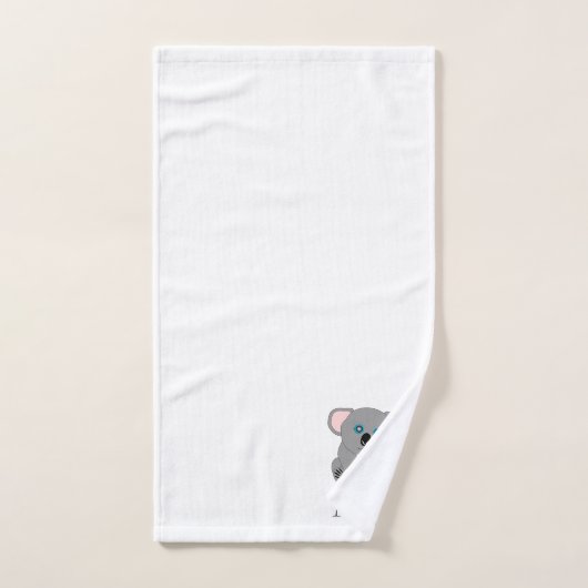 Koala Bear Design Monogrammed バスタオルセット (ハンドタオル)