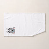 Koala Bear Design Monogrammed バスタオルセット (ハンドタオル)
