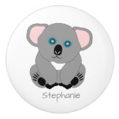 Koala Bear Design Personalised セラミックノブ (正面)