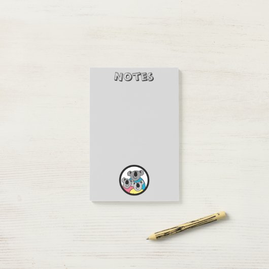 Koala Bear Family Post-It Notes ポストイット (デスク上)