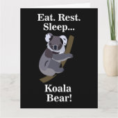 Koala Bear Funny カード (正面)