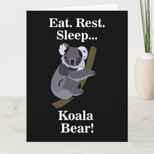 Koala Bear Funny カード (正面)