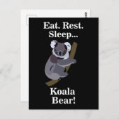 Koala Bear Funny ポストカード (正面/裏面)